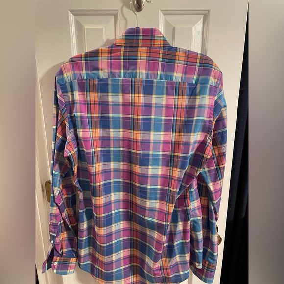 Men’s 15.5 Ledbury madras button down - Picture 3 of 4